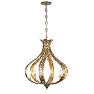 Atlas Six Light Chandelier in Grecian Gold by Savoy House