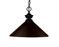 Z-Lite Shooter 1-Light Pendant Light In Bronze