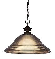 Z-Lite Shark 1-Light Pendant Light In Bronze