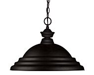 Z-Lite Pendant Lights 1-Light Pendant Light In Matte Black