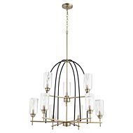 Nine Light Chandelier by Quorum