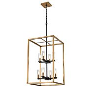 DVI Sambre 8-Light Foyer Pendant in Multiple Finishes and Brass and Graphite