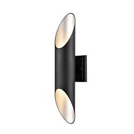 DVI Brecon Outdoor 2-Light Outdoor Wall Sconce in Stainless Steel and Black