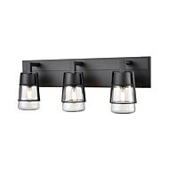 DVI Lake Of The Woods 3-Light Bathroom Vanity Light in Graphite