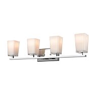 DVI Riverside 4-Light Bathroom Vanity Light in Chrome