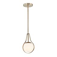 Fusion 1-Light Pendant in Brass