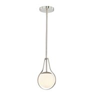 Fusion 1-Light Pendant in Pewter, Nickel, Silver