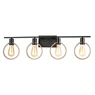 Volta 4-Light Bath Bar in Bronze / Dark