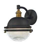 Maxim Lighting Portside 1 Light 1 Light Outdoor Wall Mount in Oil Rubbed Bronze / Antique Brass