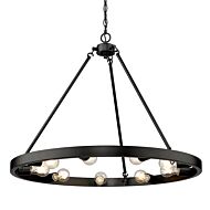 Castile 9-Light Chandelier in Matte Black