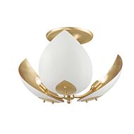 Three Light Semi Flush Mount by Hudson Valley