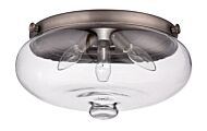 Elegance Bowl Light Kit 3-Light Fan Light Kit in Polished Nickel