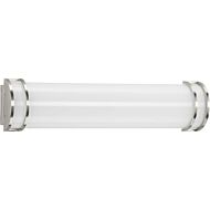 LED Linear Bathroom Vanity Light 1-Light LED Bath in Brushed Nickel