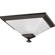 Clifton Heights 1-Light Flush Mount in Antique Bronze