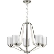 Kene 5-Light Chandelier in Brushed Nickel