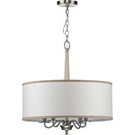 Durrell 4-Light Chandelier in Brushed Nickel