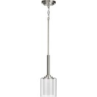 Kene 1-Light Mini Pendant in Brushed Nickel