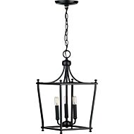 Parkhurst 3-Light Foyer Pendant in Black