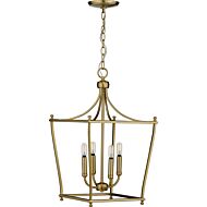 Parkhurst 4-Light Foyer Pendant in Brushed Bronze