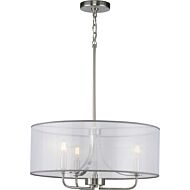 Riley 3-Light Pendant in Brushed Nickel