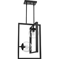 Atwell 2-Light Pendant in Black