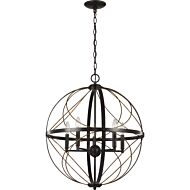 Brandywine 5-Light Pendant in Antique Bronze