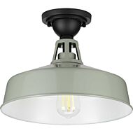 Cedar Springs 1-Light Semi-Flush Mount in Pistachio