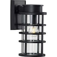 Port Royal 1-Light Wall Lantern in Black