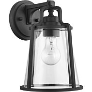 Benton Harbor 1-Light Wall Lantern in Black