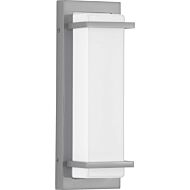 Z-1080 LED 1-Light LED Outdoor Wall Sconce in Metallic Gray