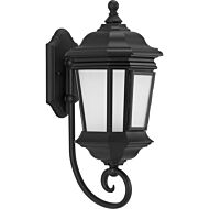 Crawford 1-Light Wall Lantern in Black