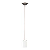 Oslo 1-Light Pendant in Bronze / Dark