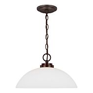 Oslo 1-Light Pendant in Bronze / Dark