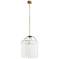 Cyan Design Linden Glass Pendant Light in Antique Bronze