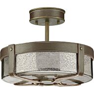 Point Dume-Rockdance 4-Light Semi-Flush Mount in Aged Brass