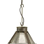 Point Dume-Rockdance 1-Light Pendant in Aged Brass