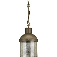 Point Dume-Rockdance 1-Light Pendant in Aged Brass