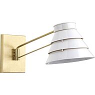 Point Dume-Onshore 1-Light Wall Bracket in Brushed Brass