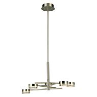 Transton 5-Light LED Chandelier in Brushed Nickel