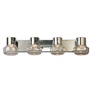 Belby 4-Light LED Bathroom Vanity Light with Vanity Light in Chrome