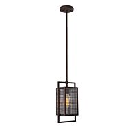 Garraux 1-Light Pendant in Rust