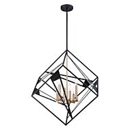 Corrietes 6-Light Pendant in Matte Black