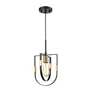 Heathrow 1-Light Mini Pendant in Matte Black