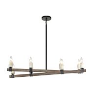 Eight Light Linear Chandelier