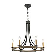 Woodbridge 6-Light Chandelier in Matte Black