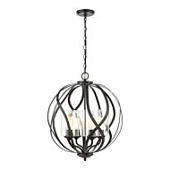 Daisy 4-Light Chandelier in Midnight Bronze