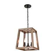 Barrow 3-Light Chandelier in Matte Black