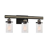 Beaufort 3-Light Bathroom Vanity Light in Anvil Iron