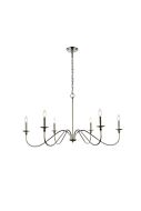 Rohan 6-Light Chandelier in Polished Nickel