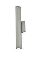 Raine LED Outdoor Wall Lamp in Silver